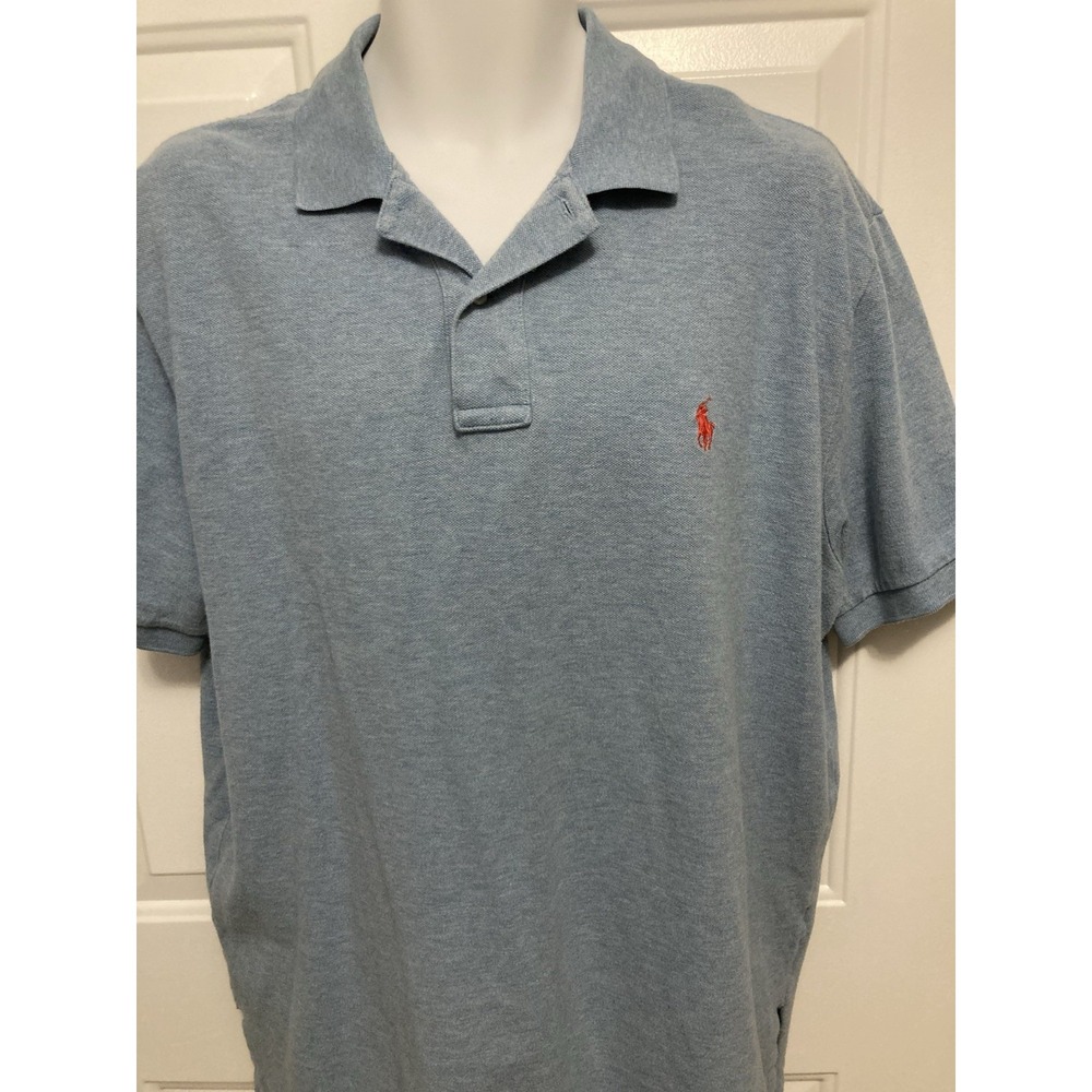 Polo‎ Ralph Lauren Light Blue Men’s Size XL Short Sleeve Classic Shirt Logo Pony - Picture 2 of 5